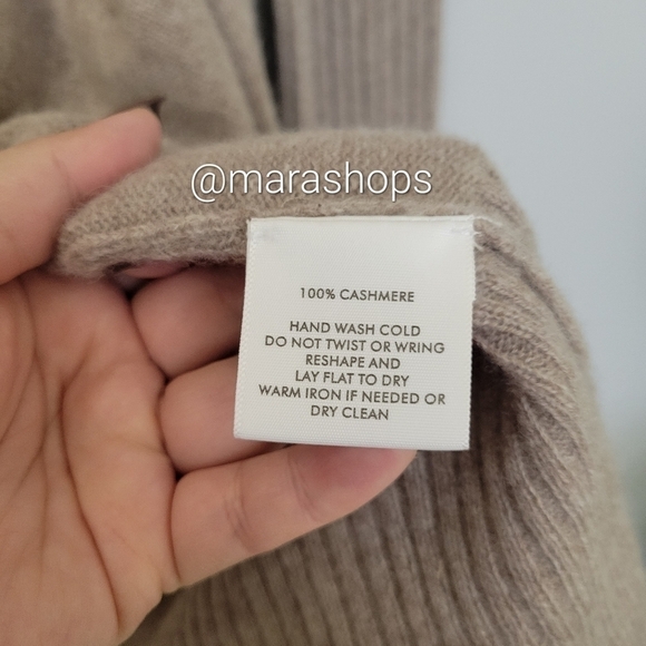 White + Warren Cashmere Tan Maxi Cardigan - Picture 5 of 5